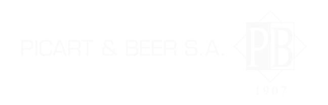 Picart & Beer logo in white
