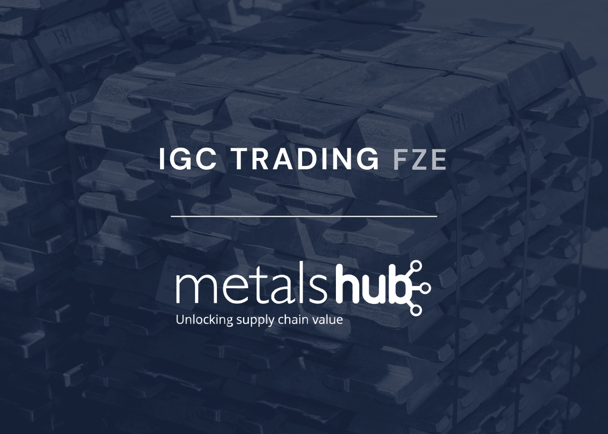 IGC Trading and Metalshub logos on a darkened background